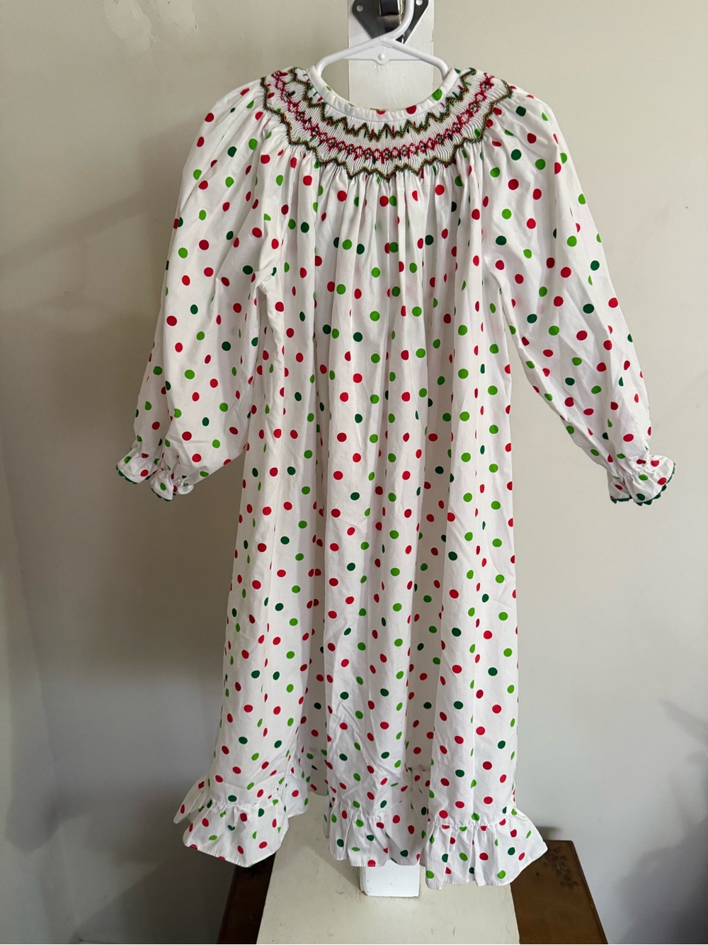 Vive La Fete Smocked Holiday Bishop Dress